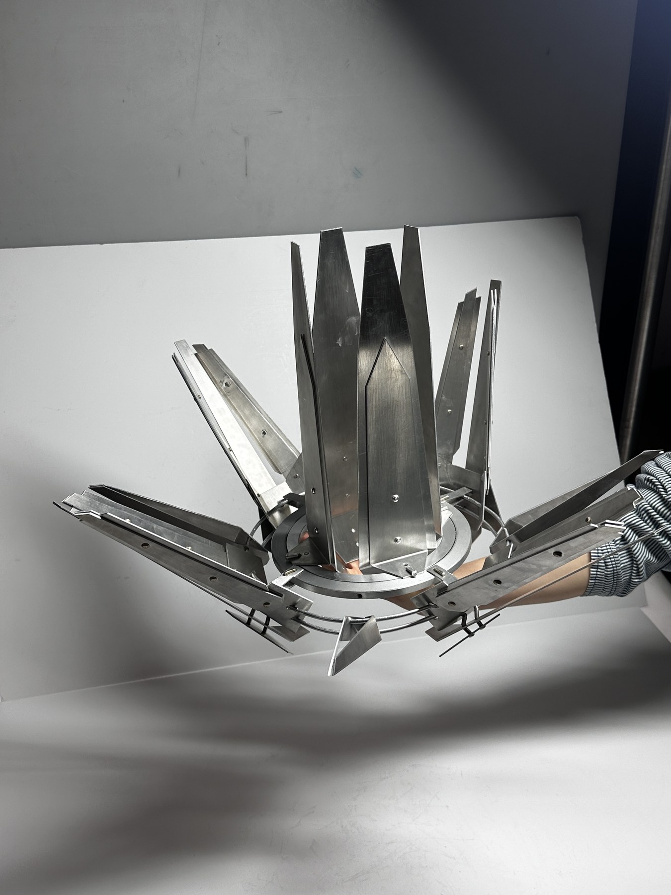 Underside view showing the open radial structure of the Aluminum Rectifier