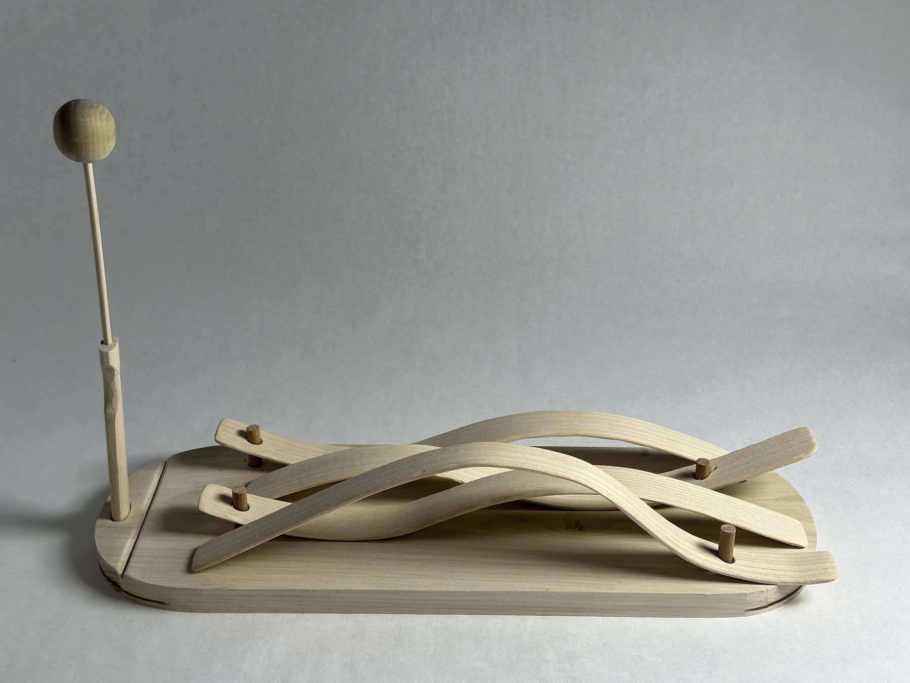 Final Wooden Xylophone arranged on its integrated tray